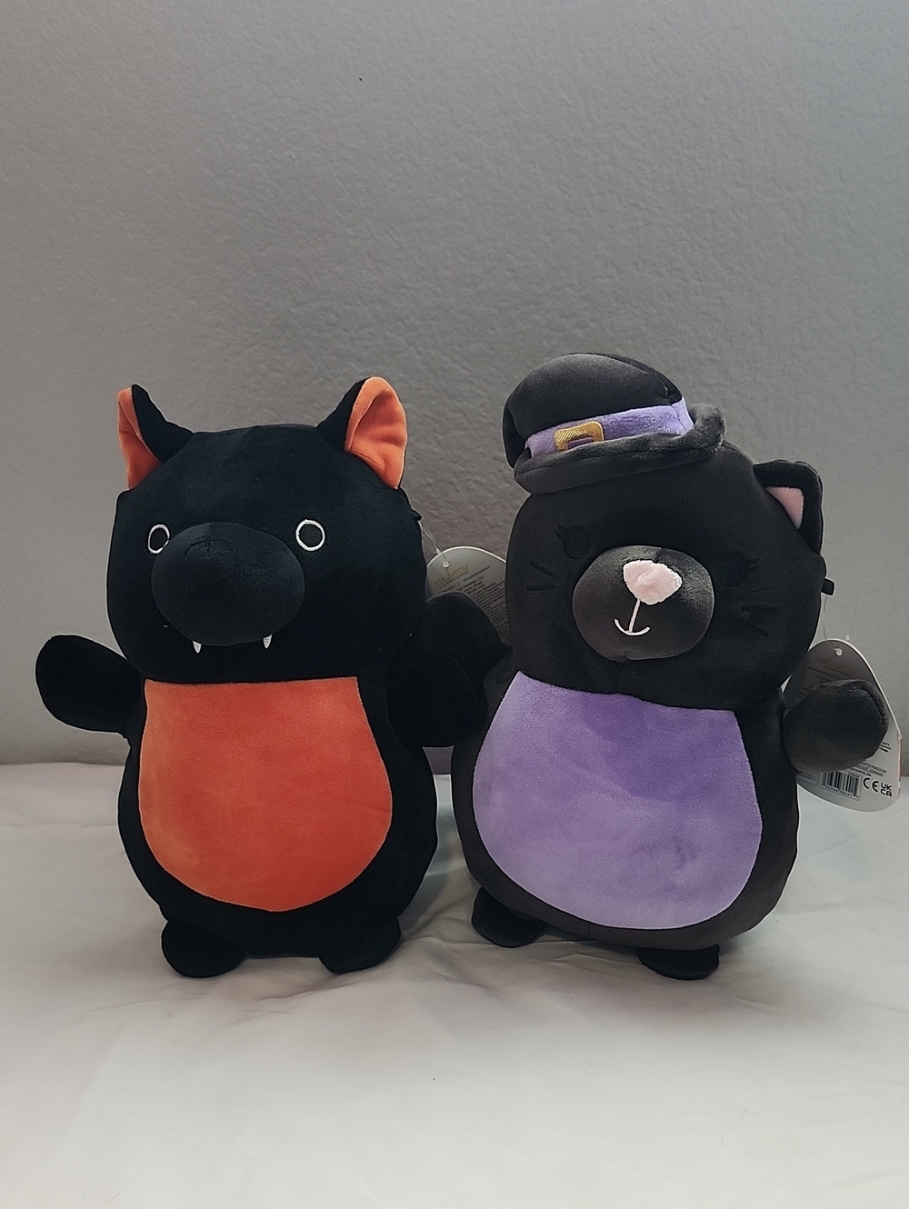 Hugmees Squishmallow Bat And Witch Halloween Plush